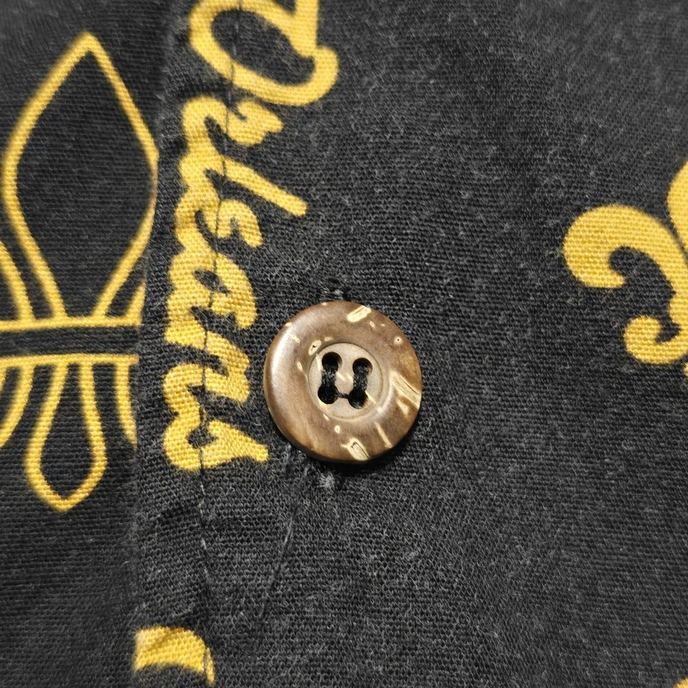 David Carey Originals Mens Shirt New Orleans Saints size XL Black Button Up - Picture 6 of 12